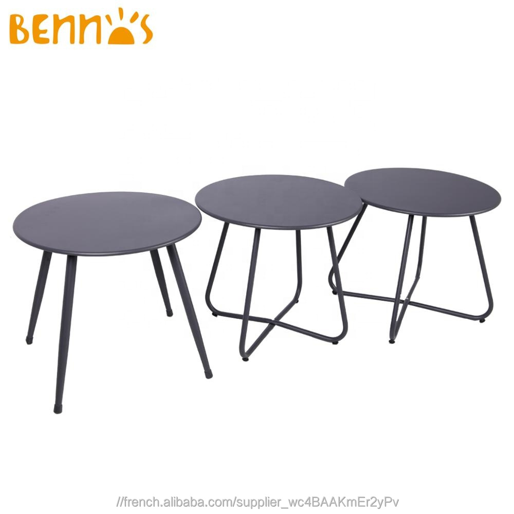 PROMOTION DE BASE EN MÉTAL DE STYLE AVEC X JAMBES TABLE D'APPOINT