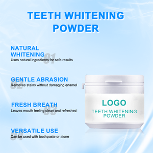 Poudre blanchissante professionnelle au charbon actif, menthe, marque privée personnalisée, accessoire buccal multi-usages pour les soins dentaires à domicile - Product Image 2