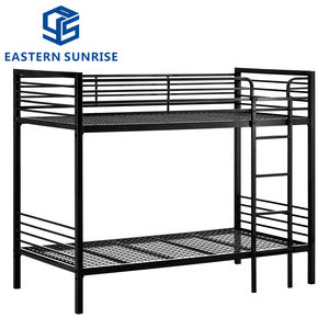 Estructura de Cama Literas Doble de Metal Azul Vibrante, Diseño de Base de Rejilla, para Uso en Dormitorios y Hogares, Construcción de Acero Resistente - Product Image 3