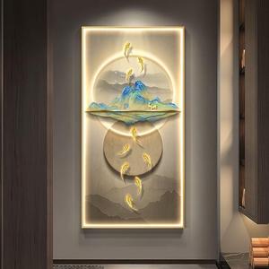 Arte nordica Deco LED porcellana di cristallo pittura dorata <span class=keywords><strong>fenice</strong></span> su tela per soggiorno decorazione <span class=keywords><strong>della</strong></span> parete arte decorativa astratta - Product Image 2