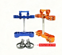 SNOR klem batang kemudi tiga pohon aluminium, rakitan batang kemudi CNC 45/48mm performa tinggi untuk sepeda Trail KTM EXC SXF Husqvarna