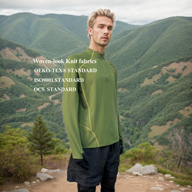 New Design Oversized Quick Dry Active Sportswear Tops FIT Woven-Effect Knit Cool Feeling Outdoor Moisture Wicking for Spring