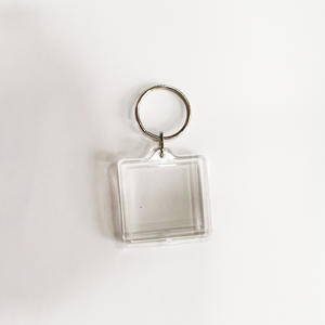 Transparent Acrylic Zinc Alloy Crystal Digital Photo Keychain Pendant Waterproof Lightweight Custom Logo Promotional Gift - Product Image 5