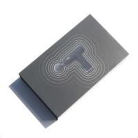 Boîte en papier rigide noire personnalisée avec logo, fermeture magnétique, emballage cadeau avec insert, design de boîte pour pistolet de massage