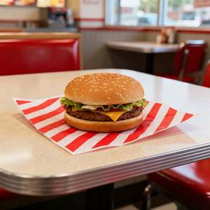 Hamburger <b>Paper</b> Wax <b>Paper</b> Greaseproof Sandwich <b>Paper</b> Custom Logo Baking Kitchen Bread Chicken <b>Roll</b> <b>Wrap</b> - Product Image 1