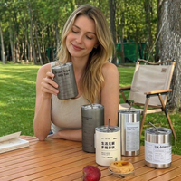 Gobelet isotherme tendance en acier inoxydable avec paille réutilisable 350ml 600ml pour les voyages urbains et les activités de plein air, vente en gros, logo personnalisé