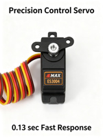 Moteur Servo Analogique EMAX Officiel ES3004 avec Engrenages Métalliques Étanche 3.5kg de Couple pour Voitures, Bateaux, Avions et Robots RC