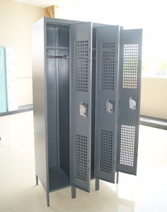 Casier de rangement pour vêtements de travail en métal de style américain, armoire à casiers en acier à 6 portes pour vestiaire - Product Image 4