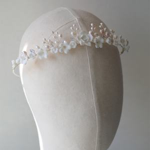 Ins-<span class=keywords><strong>Style</strong></span> Handgefertigte Diademe Braut-Haaraccessoires Haarband Damenschmuck Kopfschmuck für Hochzeit Krone Stirnband - Product Image 6