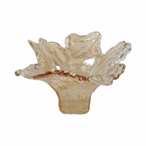 Vaso in vetro con bordo ondulato per decorazioni domestiche, centrotavola moderno - Product Image 4
