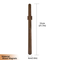 Chausse-pied magnétique en bois de hêtre naturel-Long manche 20CM 50CM 55CM multi-taille, chausse-pied ergonomique pour une utilisation facile