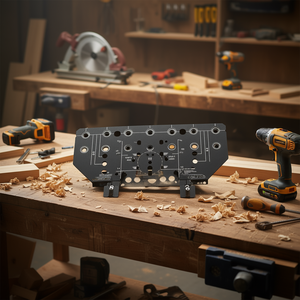 Jig de perçage pour armoires en alliage d'aluminium Vevor D0100X37ARX pour pièces de machines à bois - Product Image 2