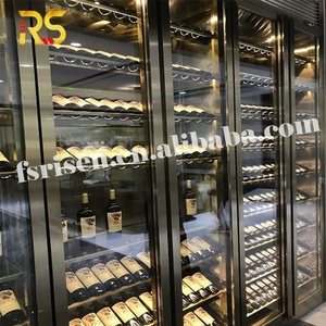 Armoire à vin murale moderne de luxe Foshan, étagères à vin en acier inoxydable, armoire à vin intégrée pour le <span class=keywords><strong>salon</strong></span> - Product Image 2