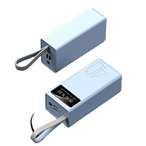 Banco de energía de alta capacidad, funda de batería portátil de carga rápida, <span class=keywords><strong>40000mah</strong></span> con luz LED, precio de fábrica, venta al por mayor - Product Image 1