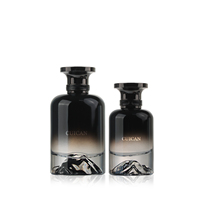 Vente flash - Flacon de parfum noir 30ml 50ml 100ml - Flacon de parfum en verre avec vaporisateur - Flacon de parfum rond personnalisé avec boîte