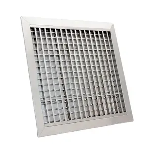 بالجملة الهواء مزدوجة مصبغة-الفولاذ المقاوم للصدأ HVAC قابل للتعديل أنابيب الهواء العرض المزدوج الانحراف مصبغة الناشر لتكييف الهواء