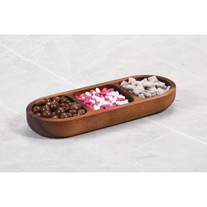 Plat de service en <span class=keywords><strong>bois</strong></span> OEM 2026 à compartiments, boîte à bonbons en <span class=keywords><strong>bois</strong></span>, <span class=keywords><strong>assiette</strong></span> à collations en <span class=keywords><strong>bois</strong></span>, bol à bonbons et noix à 3 compartiments - Product Image 3