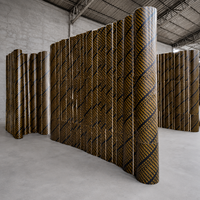 Coffrage circulaire en contreplaqué filmé pour colonnes 300mm 400mm – Moule à pilier en béton réutilisable pour chantier de construction