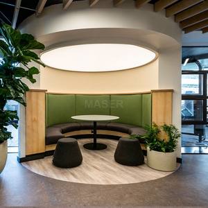 Vente en gros Plafonnier rond personnalisé avec boîte souple pour plafond tendu en PVC <span class=keywords><strong>Film</strong></span> pour plafond en tissu extensible à LED pour ring de <span class=keywords><strong>boxe</strong></span> de bureau - Product Image 3