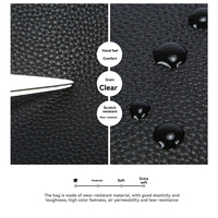 Trousse de Toilette Homme en Cuir PU, Sac de Voyage Tendance avec Fermeture Éclair et Serrure à Code, Grande Capacité, Trousse de Toilette avec Poignée de Poignet, Organisateur d'Affaires