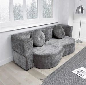 أريكة سرير قابلة للطي مضغوطة بالتفريغ لشخصين/ثلاثة أشخاص، متعددة الأغراض للمساحات الصغيرة والشقق، قابلة للإزالة والغسل، أريكة مريحة - Product Image 4