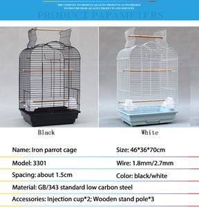 स्टील वायर मेष तोते के लिए पिंजरे पक्षी प्रजनन पिंजरों तोता <span class=keywords><strong>2</strong></span> ढेर - Product Image 6