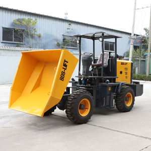 Mini Wheel <span class=keywords><strong>Loader</strong></span> Hidrolik 3ton 4ton 4X4 Mini Dumper untuk Truk Pengangkut dengan Bak Depan yang Dapat Dimiringkan - Product Image 2