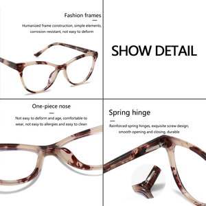 نظارات عالية الجودة للبيع بالجملة إطارات بصرية مضادة للضوء الأزرق نظارات عين القط نظارات نسائية - Product Image 3