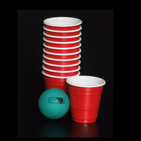 Rouge Jetable 2oz Personnalisable Dégustation De Bière Tasse Petite Capacité Incassable En Plastique Droit PP Procès Tasse de Boisson