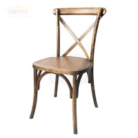 Chaise de salle à manger allemande personnalisée en bois brun Chaise d'hôtel Chaises de fête, de mariage et d'événement