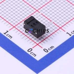 TC-1101DE-B-A Tactile Switch Through hole Component THT Switch Single Pole Single Throw Rectangle Button 1.6N Right Angle Insert - Product Image 2