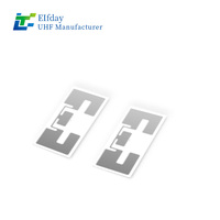 Etiquetas Electrónicas RFID UHF de Grado Industrial Elfday, Chip KM5 de 860-960 MHz, 70x30 mm, Gestión Eficiente de Inventario de Materiales en Rejilla, 6C
