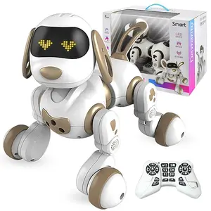 Robot de control remoto inteligente con detección de gestos para niños, juguete de Robot de control remoto con luz LED, para programación de mascotas, gran oferta