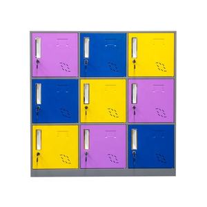 Armario escolar <span class=keywords><strong>de</strong></span> 9 puertas para estudiantes, colorido, para guardar maletas y <span class=keywords><strong>maquillaje</strong></span> - Product Image 1