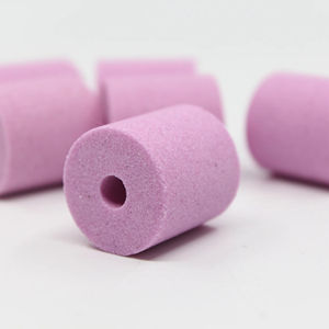Petite meule abrasive cylindrique en aluminium rouge rose pour la meule de surface - Product Image 1