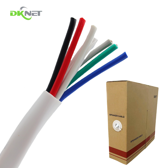 Factory Audio Wire 500Ft 12 14 16 18AWG 6 Core Speaker Cable