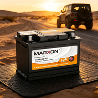 Batterie AGM SENMEI Group 47 12V 60Ah 660CCA, batterie de remplacement automobile pour démarrage et arrêt
