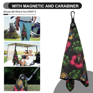 Serviette de golf personnalisée de haute qualité avec clip magnétique - Product Image 4