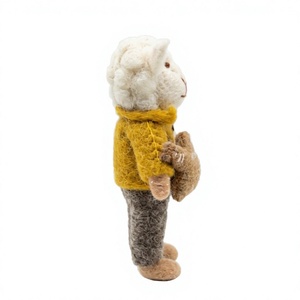 El Mejor Muñeco de Fieltro de Cordero del Himalaya, Decoración Navideña Hecha a Mano, Adorno Ecológico para Colgar en la Pared, Tamaño Personalizado, Tradicional - Product Image 3