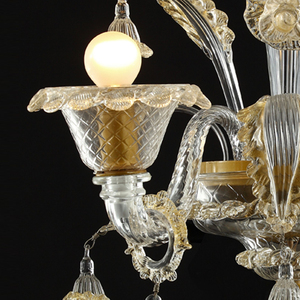 VH Bắc Âu Sang Trọng Handmade Vàng Tường Đèn Làm Bằng Tay Thủy Tinh Nhúng Cho Phòng Khách Phòng Ngủ Khách Sạn Trang Trí Đồng Chiếu Sáng - Product Image 3