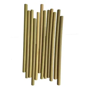 Bulk Sale Home Ecofriendly Reusable Custom Logo Natural Bamboo Straw For Party