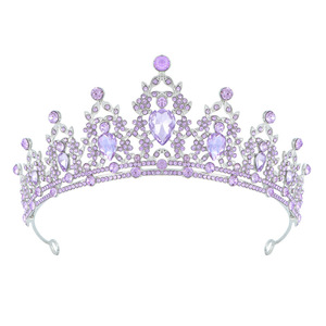 <span class=keywords><strong>Diamant</strong></span> Accessoire Filles Diadèmes Alliage Coloré Étincelant Pageant Couronne De Luxe Cristal Diadème - Product Image 6