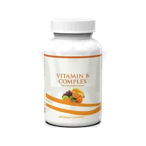 Suplemento de vitaminas B complejo Plus B para soportar niveles de energía y vista ocular, OEM personalizado