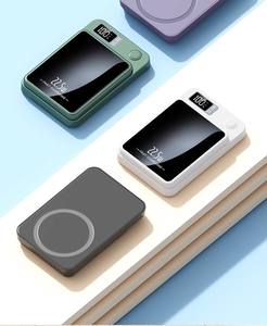 Banque d'alimentation sans fil 2-en-1 5000 mAh 20W/15W avec affichage LED, conception magnétique et étanche pour iPhone, Type-C, en plastique ABS, Li-Polymère - Product Image 4