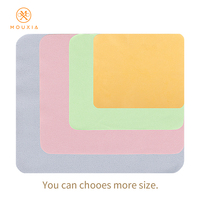 Chiffon de nettoyage pour lunettes en microfibre réutilisable et lavable de couleur unie
