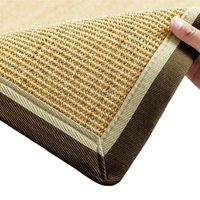 Tapis en sisal à motif chevron de haute qualité, antidérapant, résistant à l'usure, pour la maison, le salon, l'hôtel, le centre commercial, la prière, la porte, l'extérieur