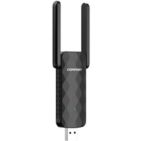 Controlador gratuito 802.11AC USB WiFi Dongle Banda dual 2,4 Ghz 5Ghz 650Mbps Transmisión Adaptador WLAN Antenas para PC