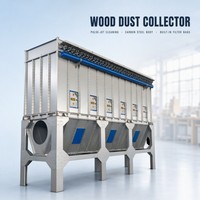 Filtre à sacs industriel à jet pulsé antistatique homologué CE pour l'élimination des poussières dans les usines de meubles et la menuiserie