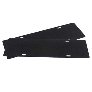 Almohadilla protectora para matrícula EVA, 440x133mm, color negro, amortiguación a prueba de golpes, reducción de ruido, cubierta impermeable para marco de coche - Product Image 1