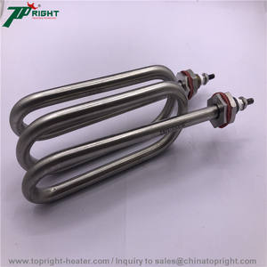 Éléments chauffants <span class=keywords><strong>de</strong></span> tube <span class=keywords><strong>de</strong></span> bobine <span class=keywords><strong>de</strong></span> caloduc électrique <span class=keywords><strong>de</strong></span> type U <span class=keywords><strong>double</strong></span> avec vis - Product Image 2